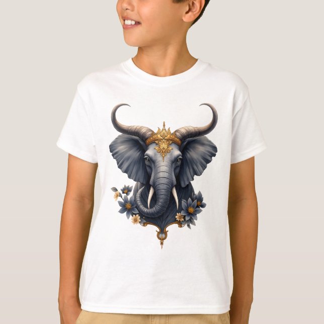 Camiseta Crowned Guardian of the Celestial Gate the elefant (Anverso)