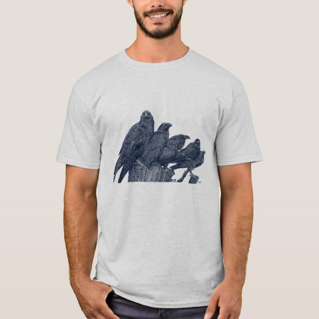 Camiseta Crows, asesinato de cuervos (Anverso)