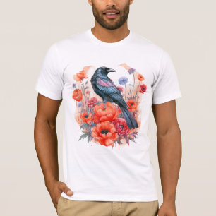 Camiseta Crows Bird Crow Lover Flower