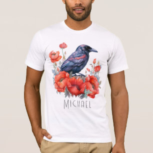 Camiseta Crows Bird Crow Lover Flower
