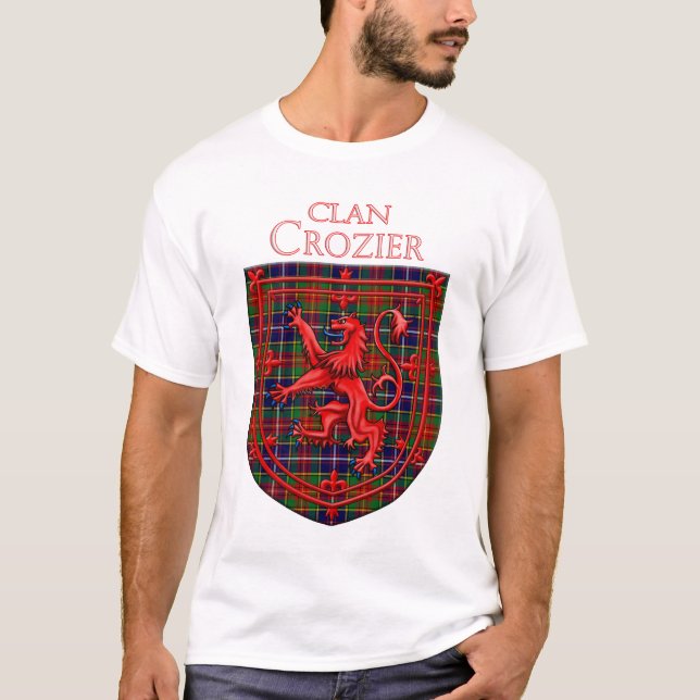 Camiseta Crozier Tartan Scottish Plaid Lion Rampant (Anverso)