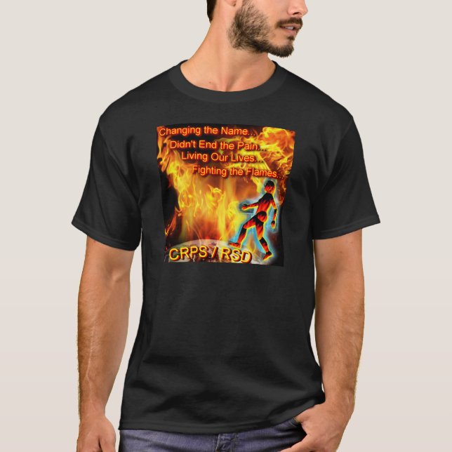 Camiseta CRPS/RSD que vive nuestras vidas, luchando las (Anverso)