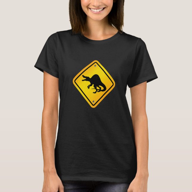 Camiseta Cruce de dinosaurios Spinosaurus (Anverso)