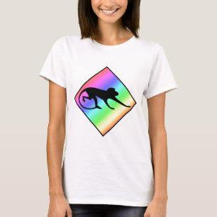 Camiseta Cruce del mono arcoiris