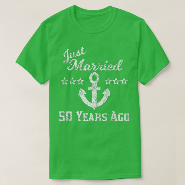 Camiseta Crucero 50 Aniversario Boda recién casado 50 años (Diseño del anverso)