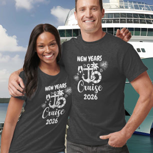 Camiseta Crucero Año Nuevo Crucero Cualquier Año Personaliz