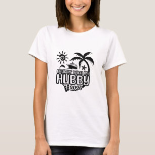 Camiseta Crucero con mi esposo 2026 Crucero de aniversario 