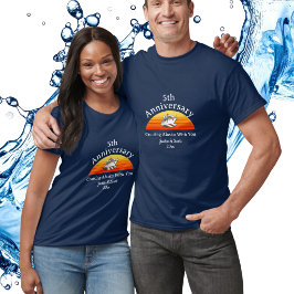Camiseta Crucero de 5to Aniversario de Parejas Alaska Perso