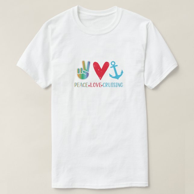 Camiseta Crucero de amor por la paz, crucero de regalo (Diseño del anverso)