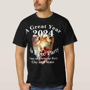 Camiseta Crucero de Cena de Celebración de Fiesta Navideña