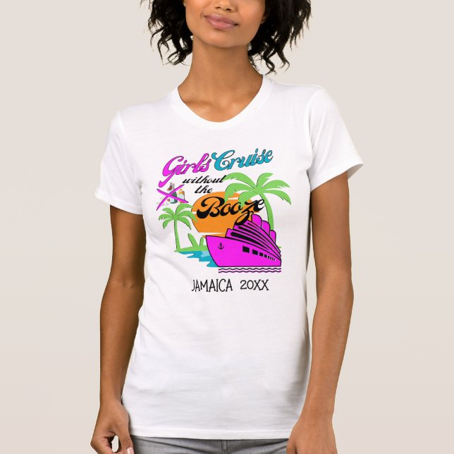 Camiseta CRUCERO DE CHICAS SIN LICOR Paseo de vacaciones pe (Anverso)