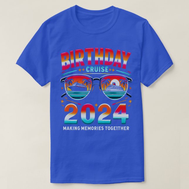 Camiseta Crucero de Cumpleaños 2024 Haciendo Recuerdos junt (Diseño del anverso)
