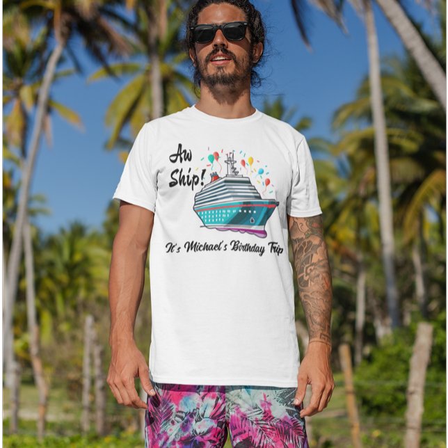 Camiseta Crucero de Cumpleaños divertido grupo de barco (Subido por el creador)