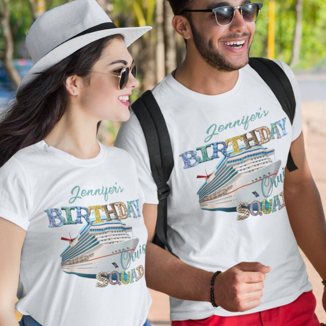 Camiseta Crucero de Cumpleaños Grupo Barco Personalizado  (Subido por el creador)