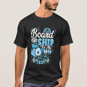 Camiseta Crucero de cumpleaños número 40 a bordo del barco
