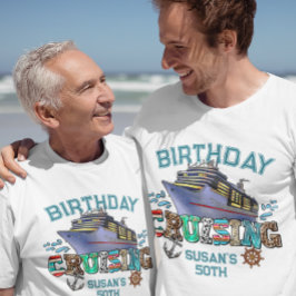 Camiseta Crucero de cumpleaños personalizado