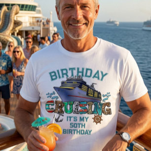 Camiseta Crucero de Cumpleaños Personalizado Es mi Cumpleañ