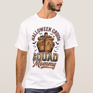 Camiseta Crucero de Halloween Mamá Diseño Vintage de Barco