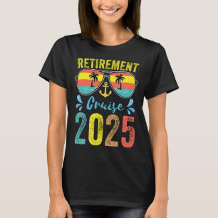 Camiseta Crucero de Jubilación 2025 Viaje de Crucero Retira