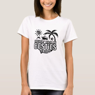 Camiseta Crucero de las mejores amigas 2026 con crucero