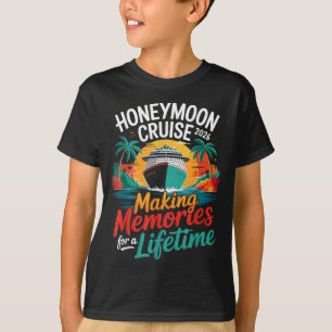 Camiseta Crucero de luna de miel 2026 Recién casados Pareja
