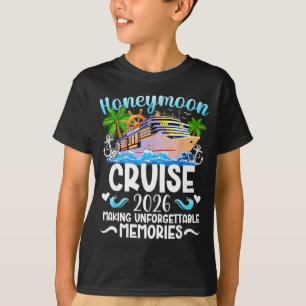 Camiseta Crucero de luna de miel creando recuerdos Arte par