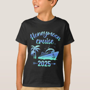 Camiseta Crucero de luna de miel recién casados 2025 pareja