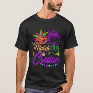 Camiseta Crucero de Mardi Gras Disfraz de fiesta de crucero