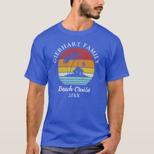 Camiseta Crucero de playa Retro Reunión Familiar de Vacacio