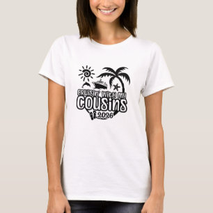 Camiseta Crucero de primos 2026 con barco de crucero y chan