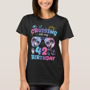 Camiseta Crucero de Tie Dye hacia mi cumpleaños número 42 S