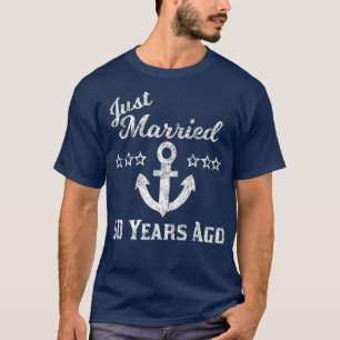 Camiseta Crucero del 50° Aniversario del Boda recién casa