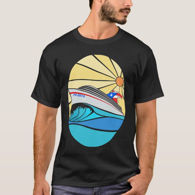 Camiseta Crucero desde Puerto Rico al Caribe (Anverso)