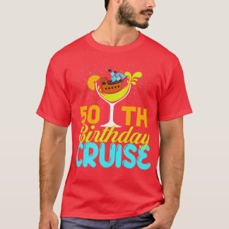 Camiseta Crucero divertido de cumpleaños número 50