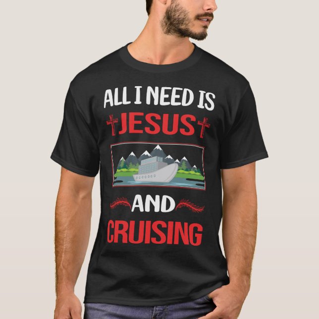 Camiseta Crucero divertido de Jesús (Anverso)