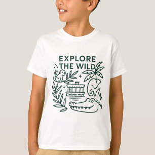 Camiseta Crucero en bote jungla, parque temático, diseño Mi