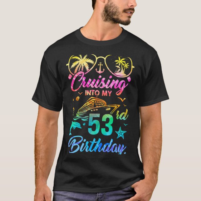 Camiseta Crucero en mi 53° fiesta de cumpleaños de 53 años (Anverso)