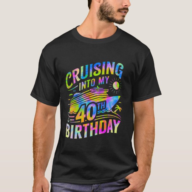 Camiseta Crucero en mi cumpleaños número 40 (Anverso)