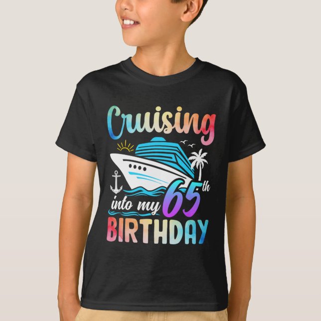 Camiseta Crucero en mi cumpleaños número 65 (Anverso)