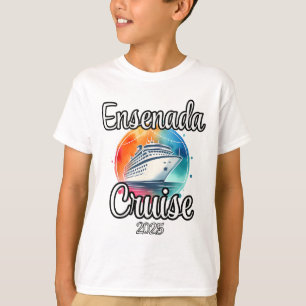 Camiseta Crucero Ensenada 2025 Hombres Vacaciones Familiare