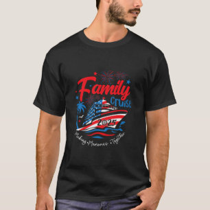 Camiseta Crucero Familiar 2025 4 de Julio Patriótico Americ