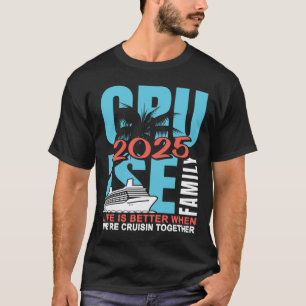 Camiseta Crucero Familiar 2025 Ropa a Juego Divertida Vacac
