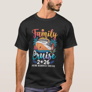 Camiseta Crucero Familiar 2026 Creando Recuerdos Juntos Cru
