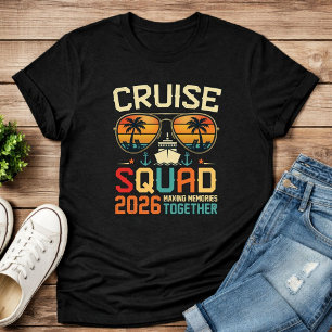 Camiseta Crucero Familiar 2026 Vacaciones de Grupo de Cruce