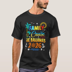 Camiseta Crucero Familiar Bahamas 2026 Vacaciones de Verano