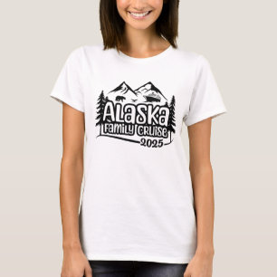 Camiseta Crucero familiar por Alaska, vacaciones, 2025, via