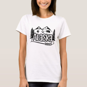 Camiseta Crucero familiar por Alaska, vacaciones, 2025, via