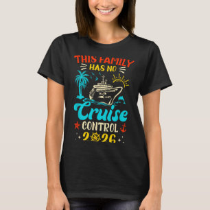 Camiseta Crucero Familiar Sin Control Coincidente