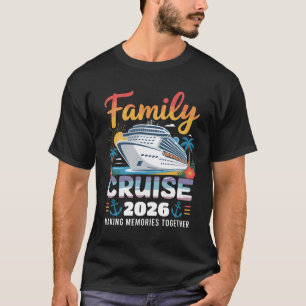 Camiseta Crucero Familiar Vacaciones Viaje 2026 Familiares