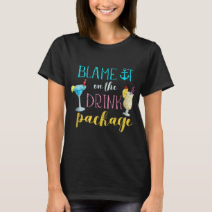 Camiseta Crucero Gracioso Culpa De Esto En El Paquete De Be